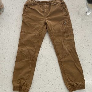 Gap Pull-on denim khaki pants. Jogger style.